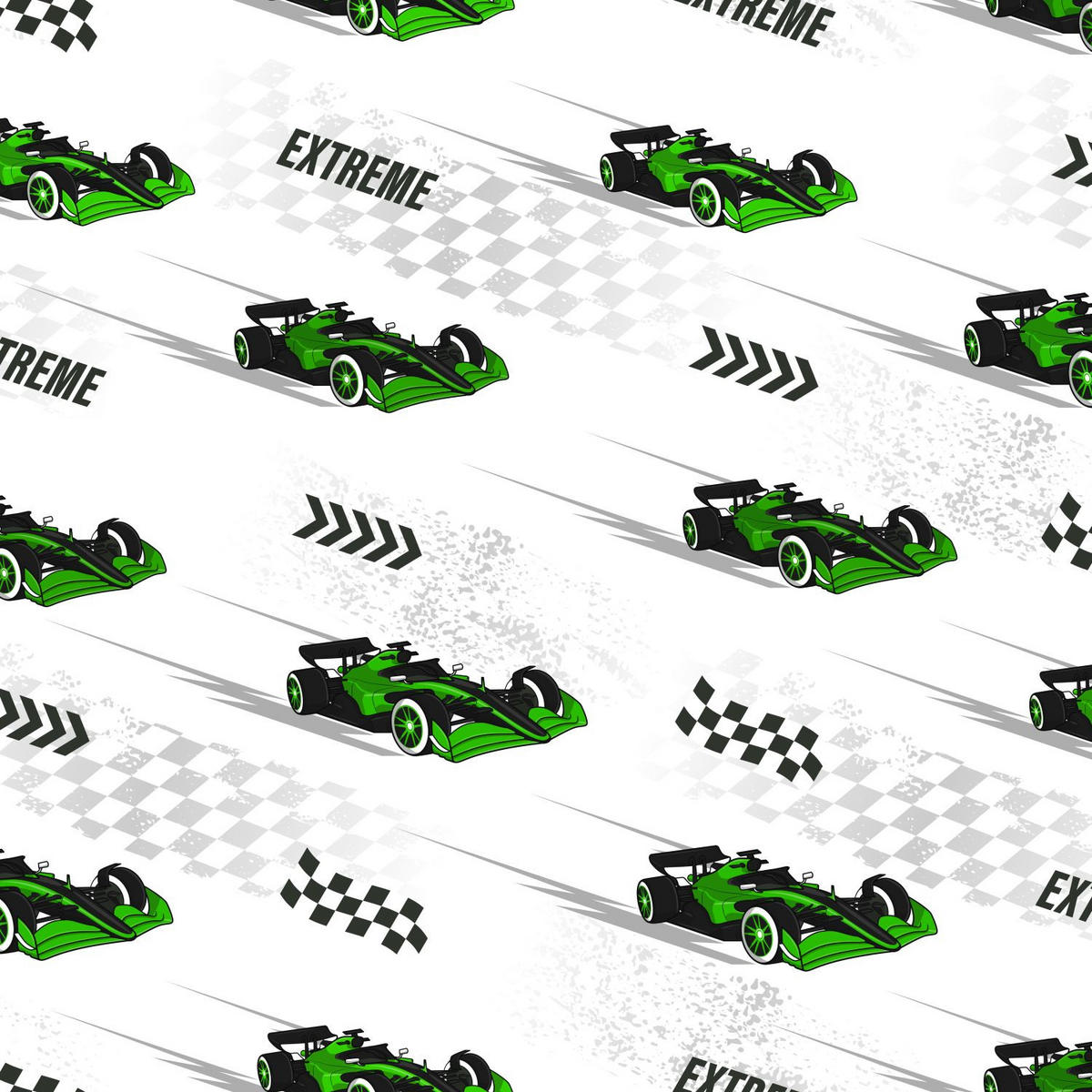 TAPETE Rennwagen 50 x 900 cm - Grün, Papier (50/0.1cm) - Sanders & Sanders