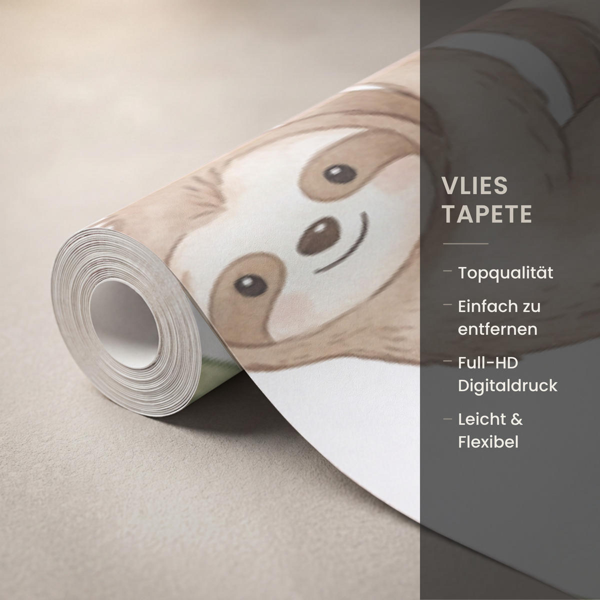KINDERTAPETE - Tiere - Dschungel - Pastell - 400x220 cm - Weiß, Papier (400/220cm) - OnlyWow