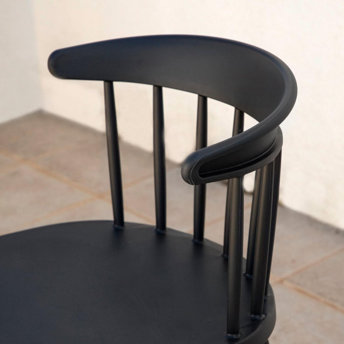 STUHL FÜR DRAUSSEN Mirka Grau 48 cm x 75 cm - Grau, Kunststoff (48/75/46cm)