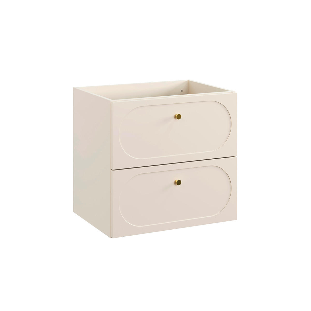 WASCHTISCHUNTERSCHRANK 60.2cm Sanae Sandbeige - Beige, Holzwerkstoff (60.2/57/46cm) - Petits-meubles