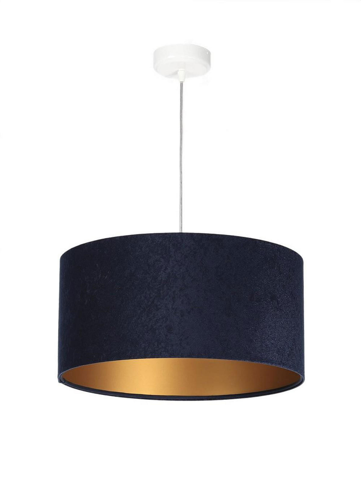 HÄNGELEUCHTE Blau 40/20 cm - Blau/Goldfarben, Kunststoff (40/0.6/20cm) - ONZENO