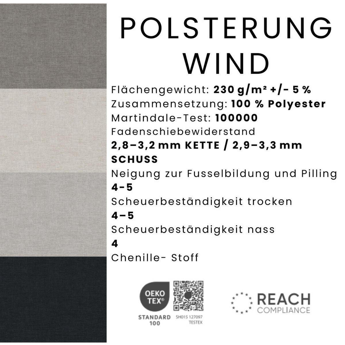 BOXSPRINGBETT ELMA mit Topper und Bettkasten, Anthrazit, 180x200 cm - Anthrazit, Textil (180/200cm) - KS Home Concept