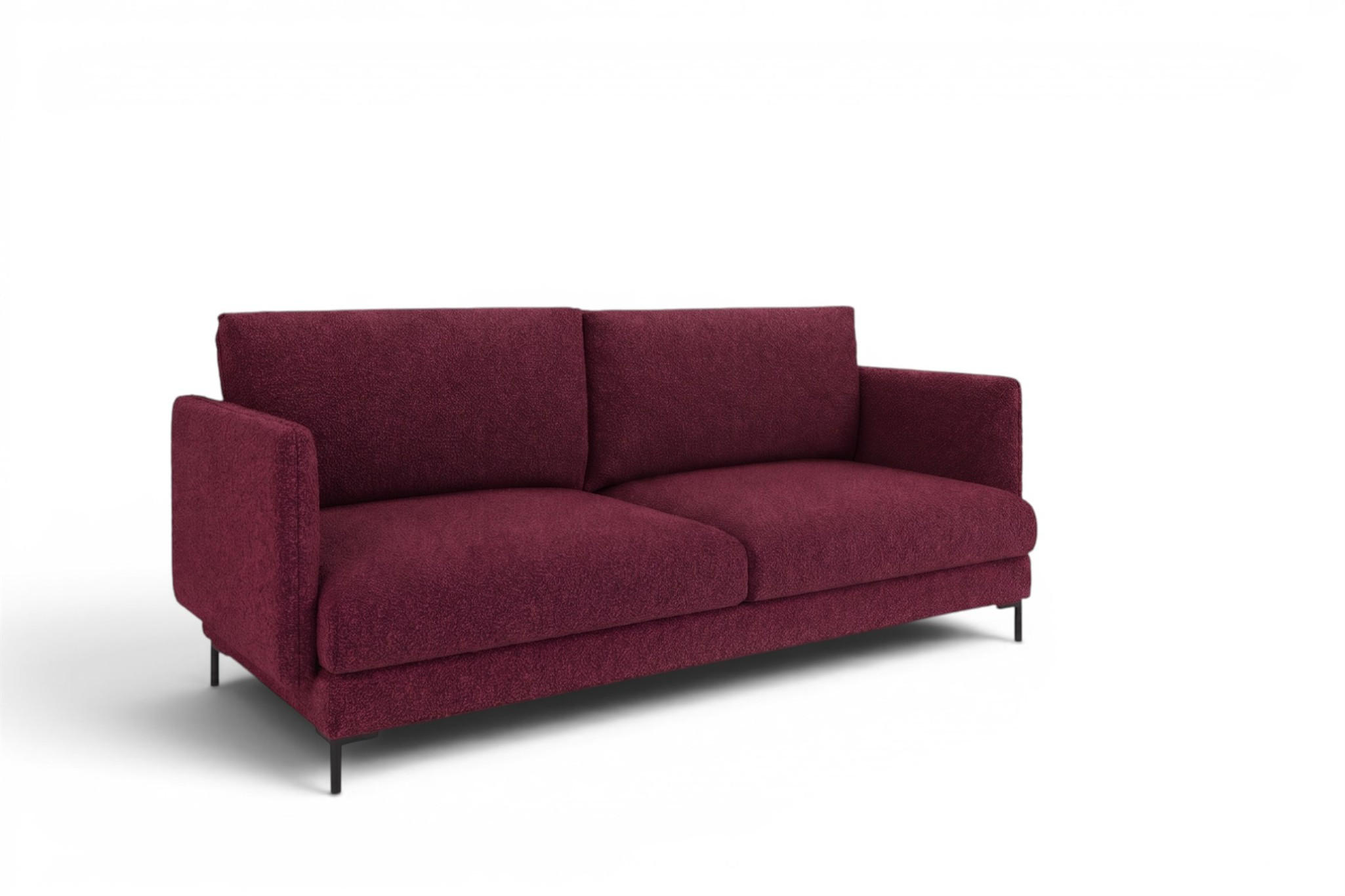 SOFA Helmer 3-sitzer In Stoff Baloo - Rot, Holzwerkstoff/Textil (226/95/95cm) - Fun Möbel