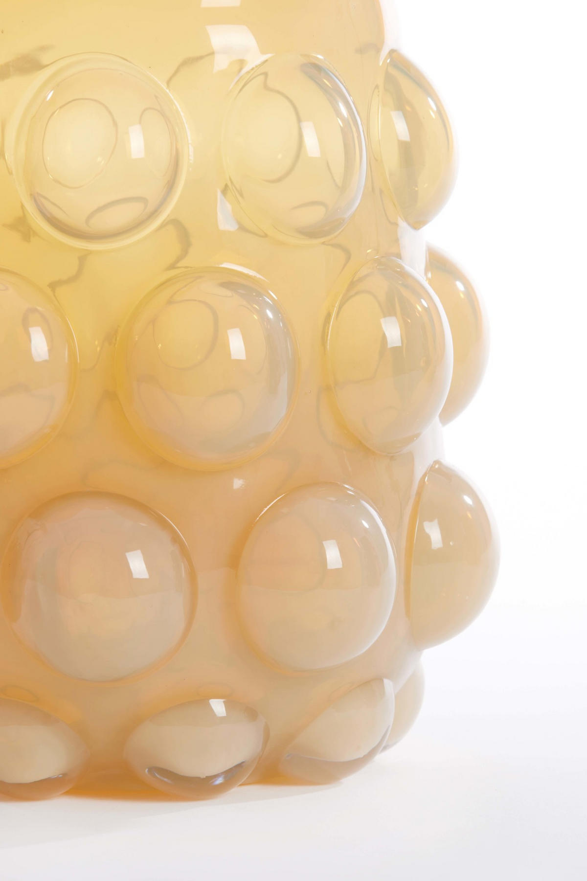 VASE Haroa Gelb Ø24/30 cm - Gelb, Glas (24/30cm) - Light & Living