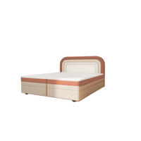 BOXBETT - Bett 10 NEST - Aragon - 160x200 cm - Stilvolles Kopfteil als eleganter Blickfang - Beige, Holz (160/200cm) - ROYAL24_MARKT