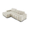 ECKSOFA OMBO 285x168x77/97 cm, Links, Schlaffunktion, elektr. Sitz, Kopfstützen, hydrophober EDEN-Stoff – Weiß - Weiß, Holz/Textil (168/285cm) - DomoHome
