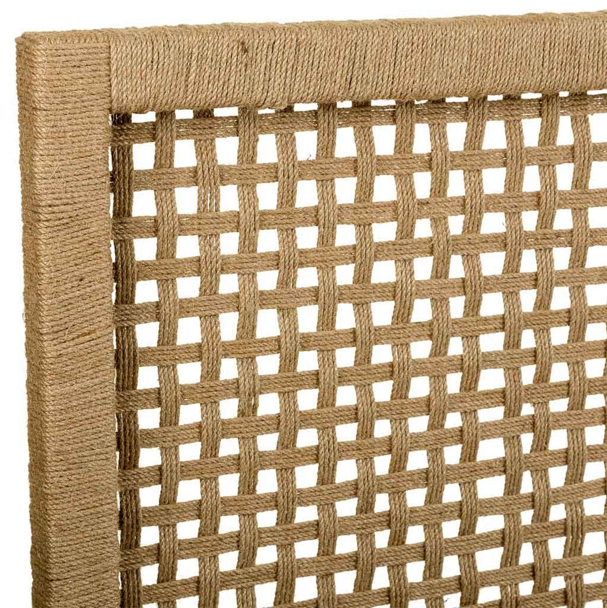 BETTKOPFTEIL aus Holz und geflochtenem Seil, braun, 160x3x110 - Braun, Holz (160/3cm) - Wanderlust