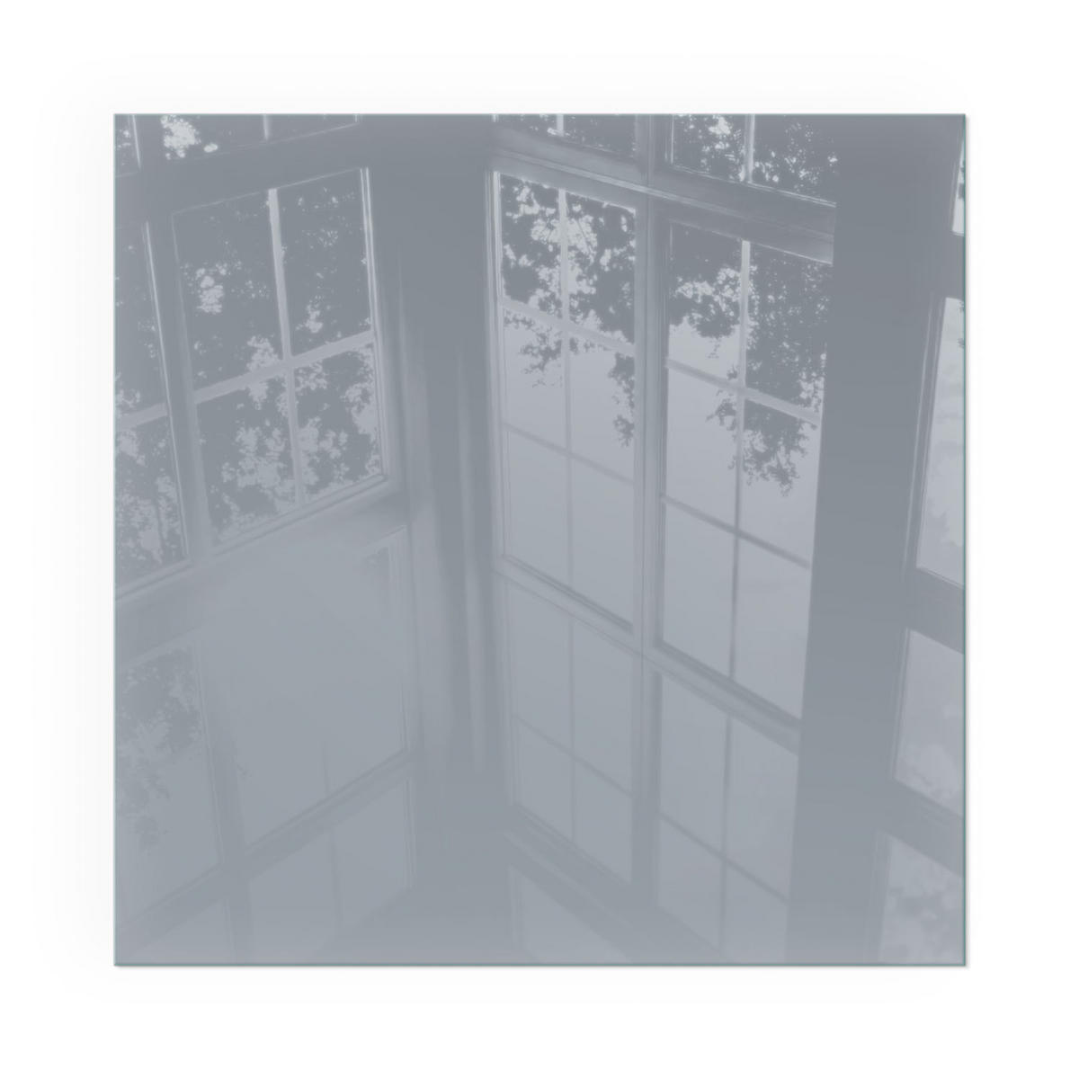 GLASPLATTE für Kamin 60x60 cm - Grau, Glas (60/60/0.4cm) - TULUP