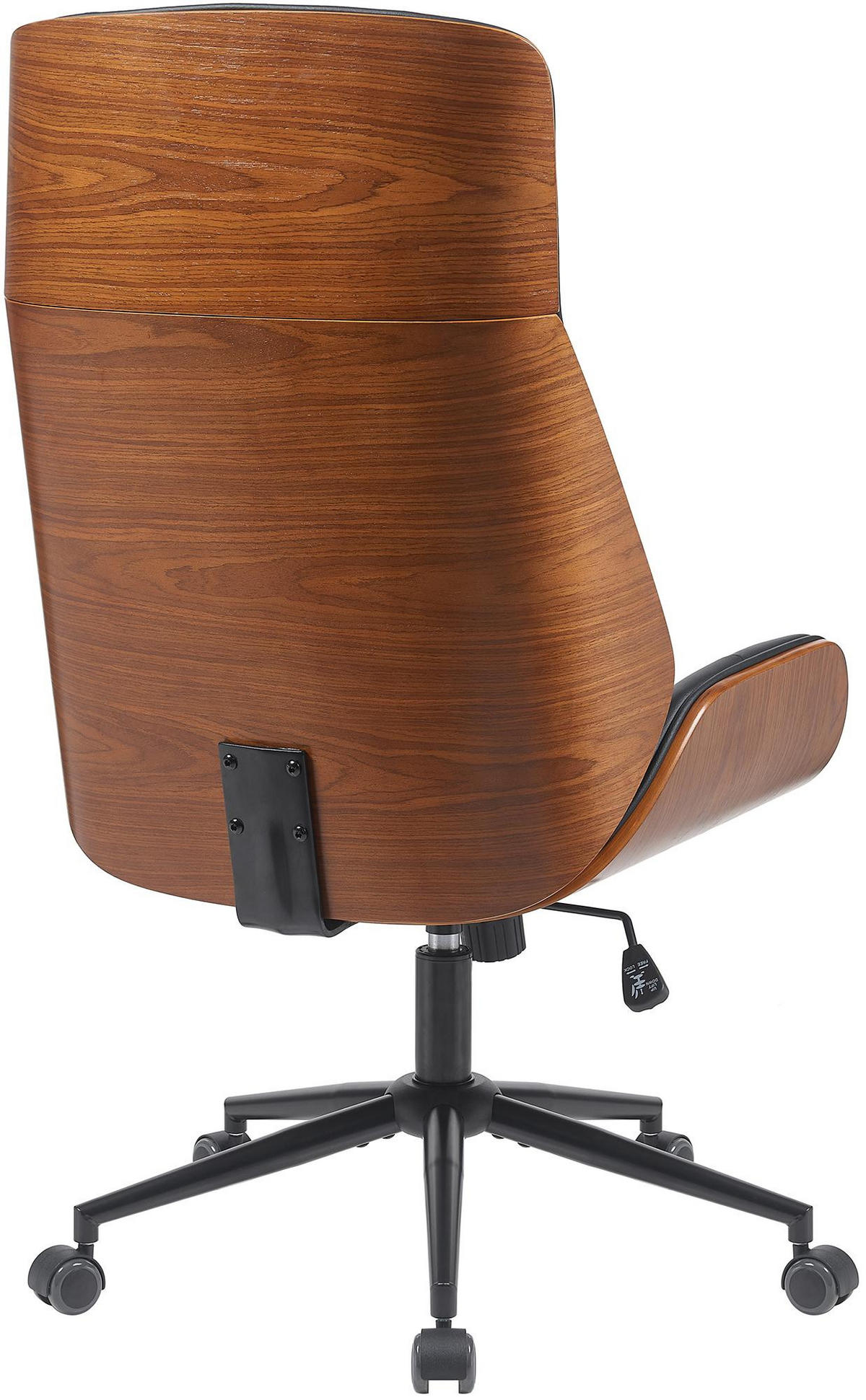 CHEFSESSEL Holz Schwarz - Schwarz, Holz/Textil (58/112/66cm) - CLP