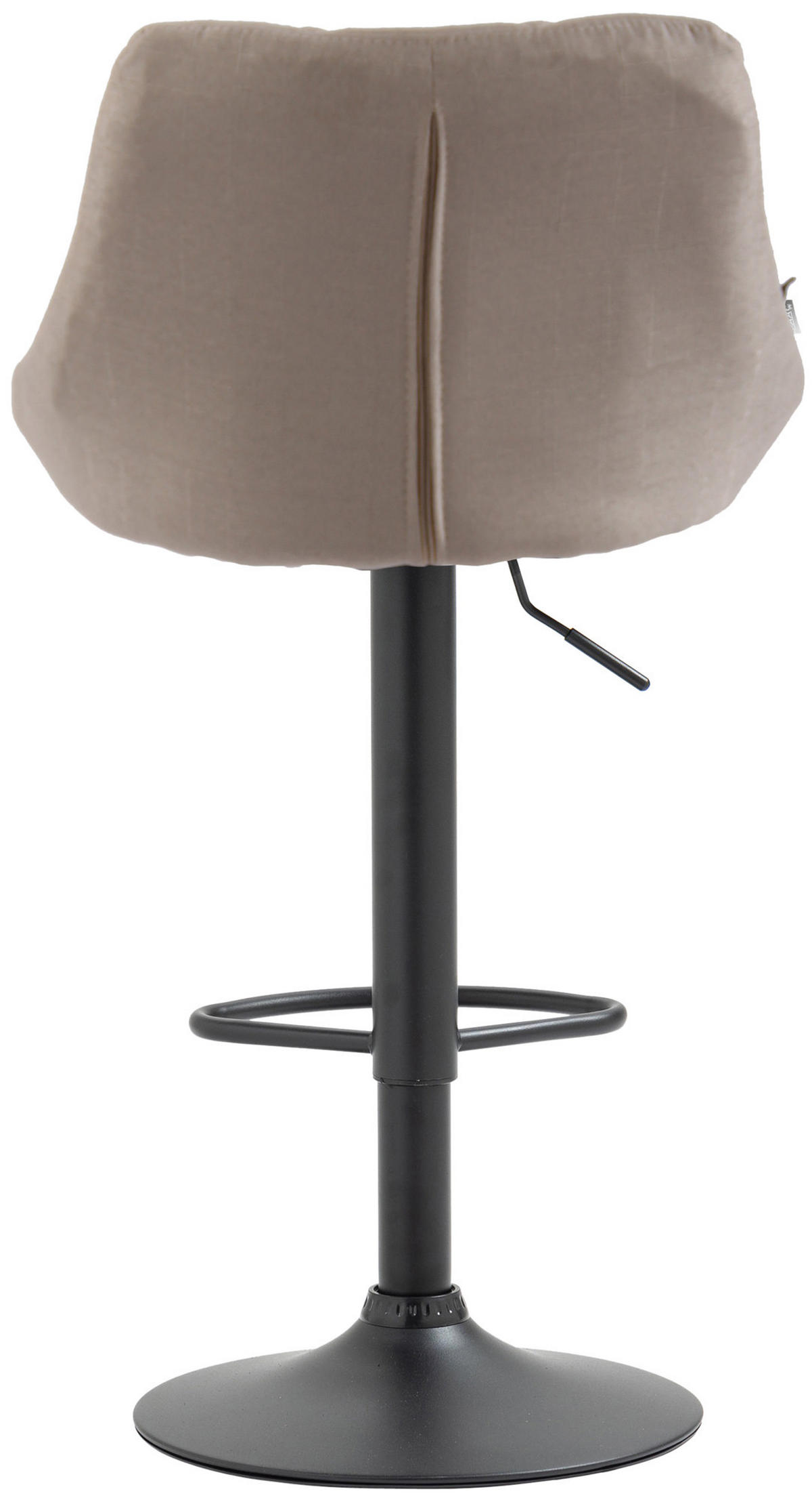 BARHOCKER Stoff creme - Creme/Schwarz, Textil/Metall (46/83/49cm) - CLP