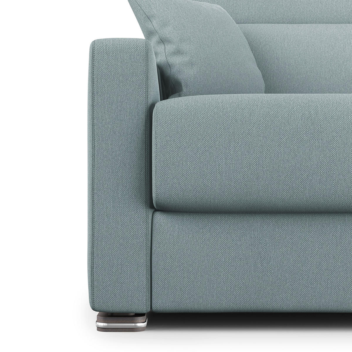 SCHLAFSOFA Amber - Hellblau, Textil (171/100/98cm) - Divani.store