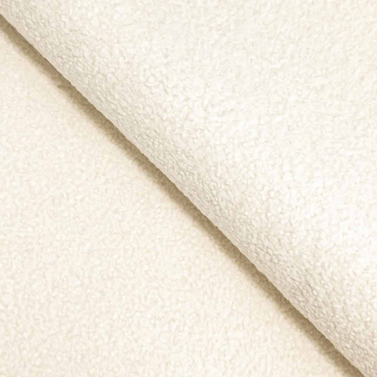 ECKSOFA Creme ALOO Mit Schlaffunktion Rechts Stoff Bouclé - Ecru/Creme, Textil (176/276cm) - Sepro Meble
