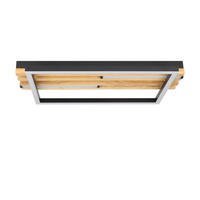 LED stropní svítidlo 32/38/6,8 cm - černá, kov (38/20.9/6.8cm) - Nettlife