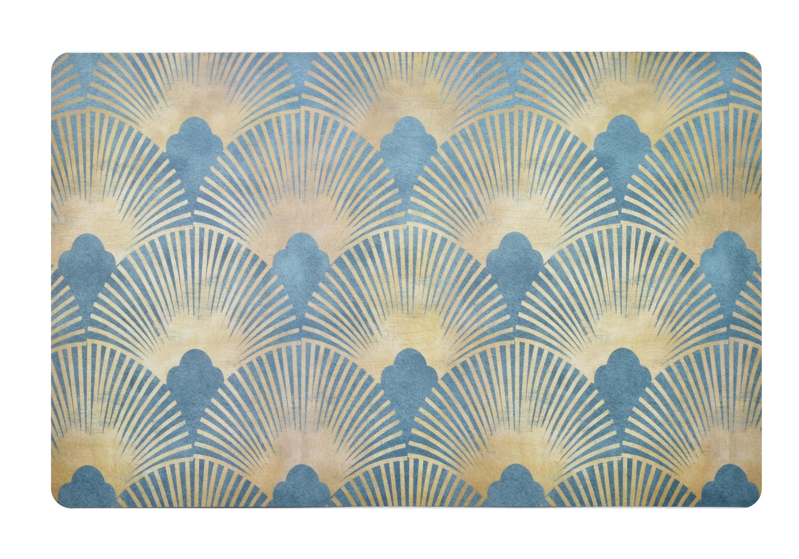 TISCHSET Basic Kitchen Grün 43.5/28.2/0.04 cm Kunstoff - Grün, Kunststoff (43.5/28.2/0.04cm) - Mondex