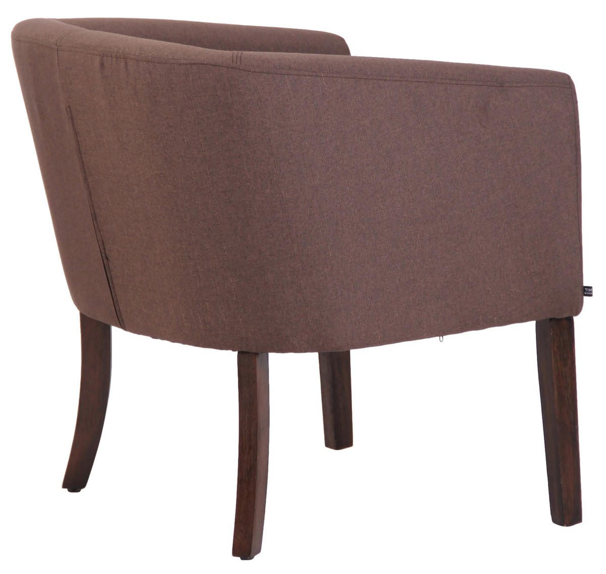 SESSEL Stoff braun - Braun, Holz/Textil (66/73/70cm) - CLP