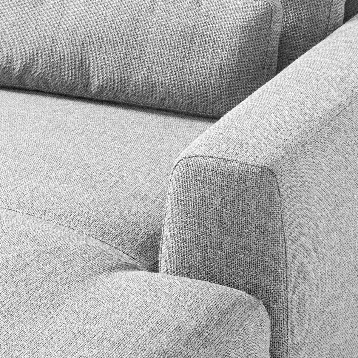 MODULLONGCHAIR - Hellgrau, Textil (126/80/182cm) - home24