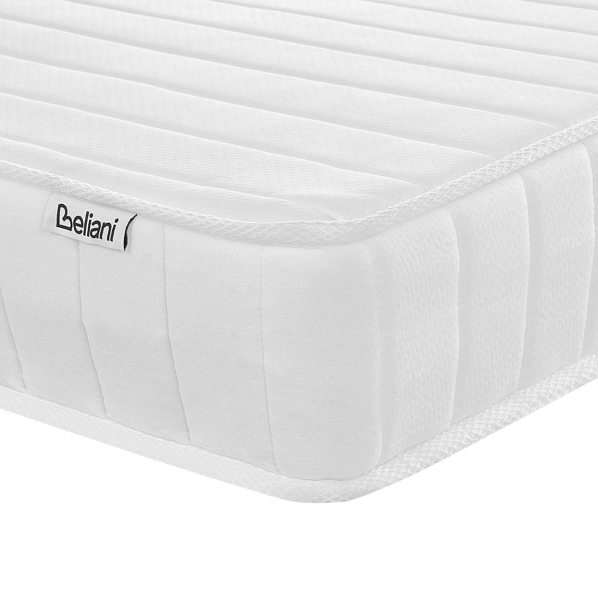 TASCHENFEDERKERNMATRATZE H3/4 Fest 180/200 cm Misty - Weiß, Textil (180/200cm) - Beliani