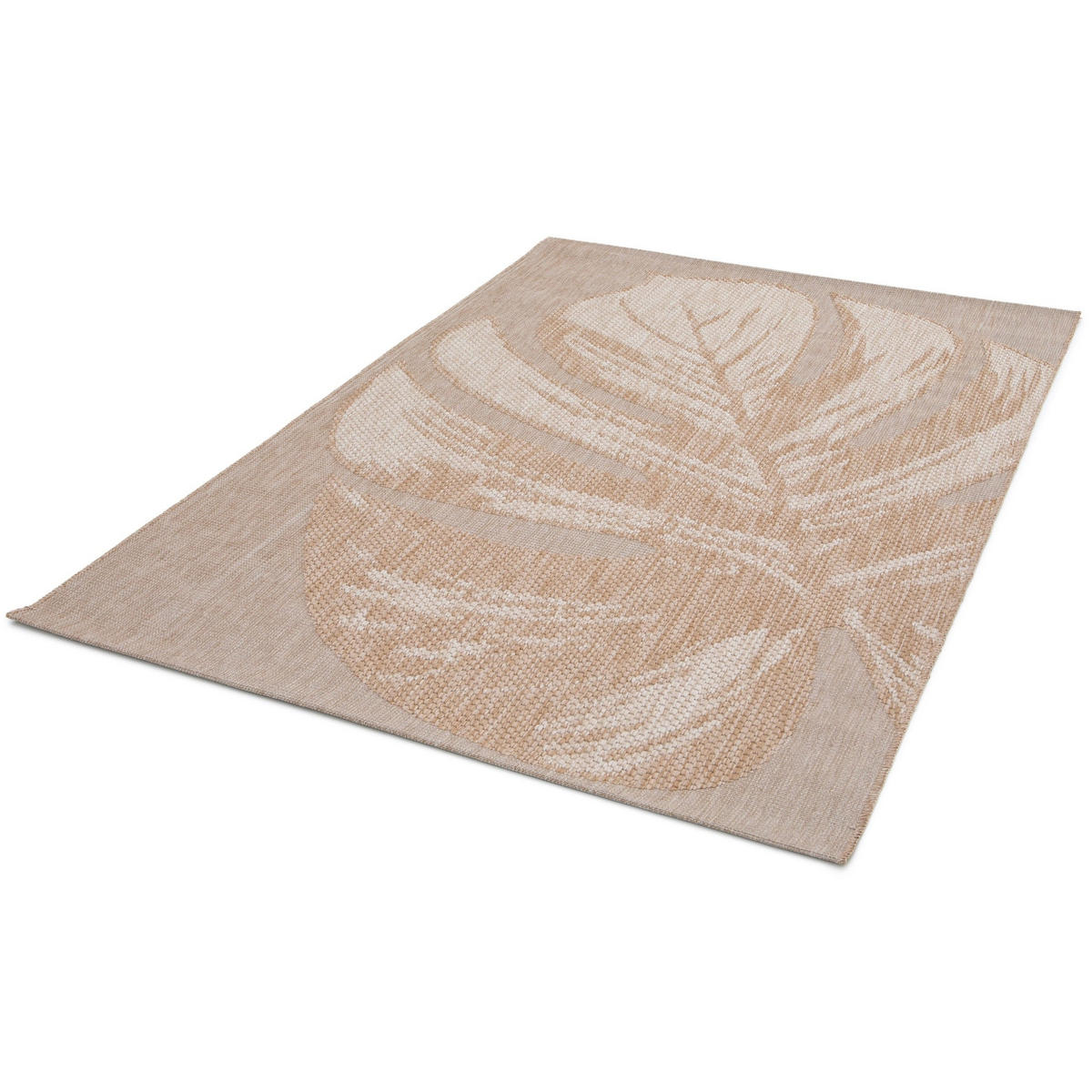 TEPPICH für Innen und Außen mit Skulptureffekt bruin - Braun, Textil (200/290cm) - AFK Living