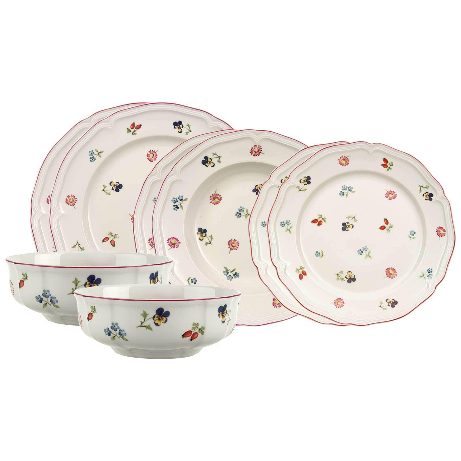 EINSTEIGER-SET Petite Fleur weiß 8er Set - Weiß, Keramik (2/2/2cm) - Villeroy & Boch