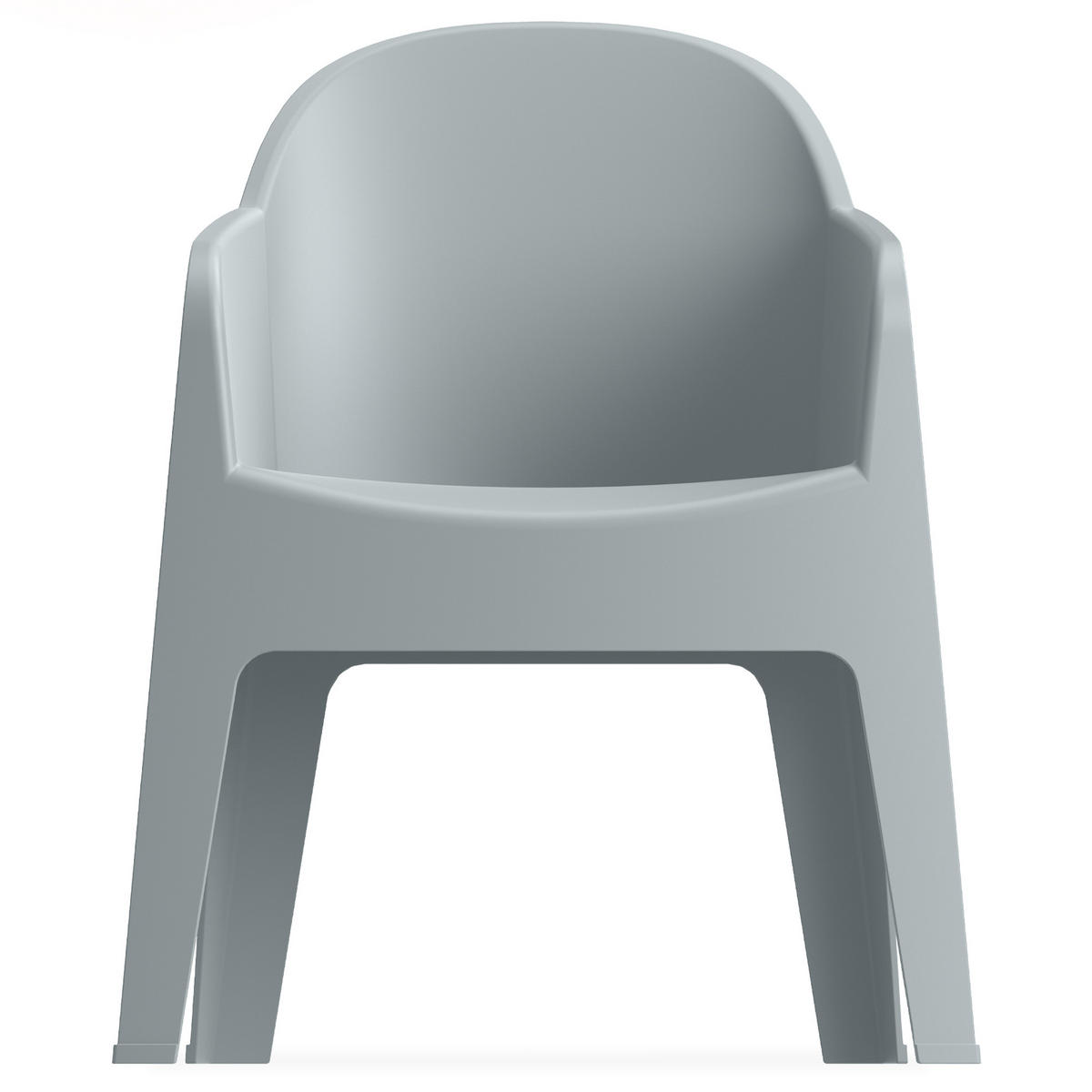 GARTENMÖBEL-SET MALUS, 3-tlg - Grau, Kunststoff - KONSIMO®