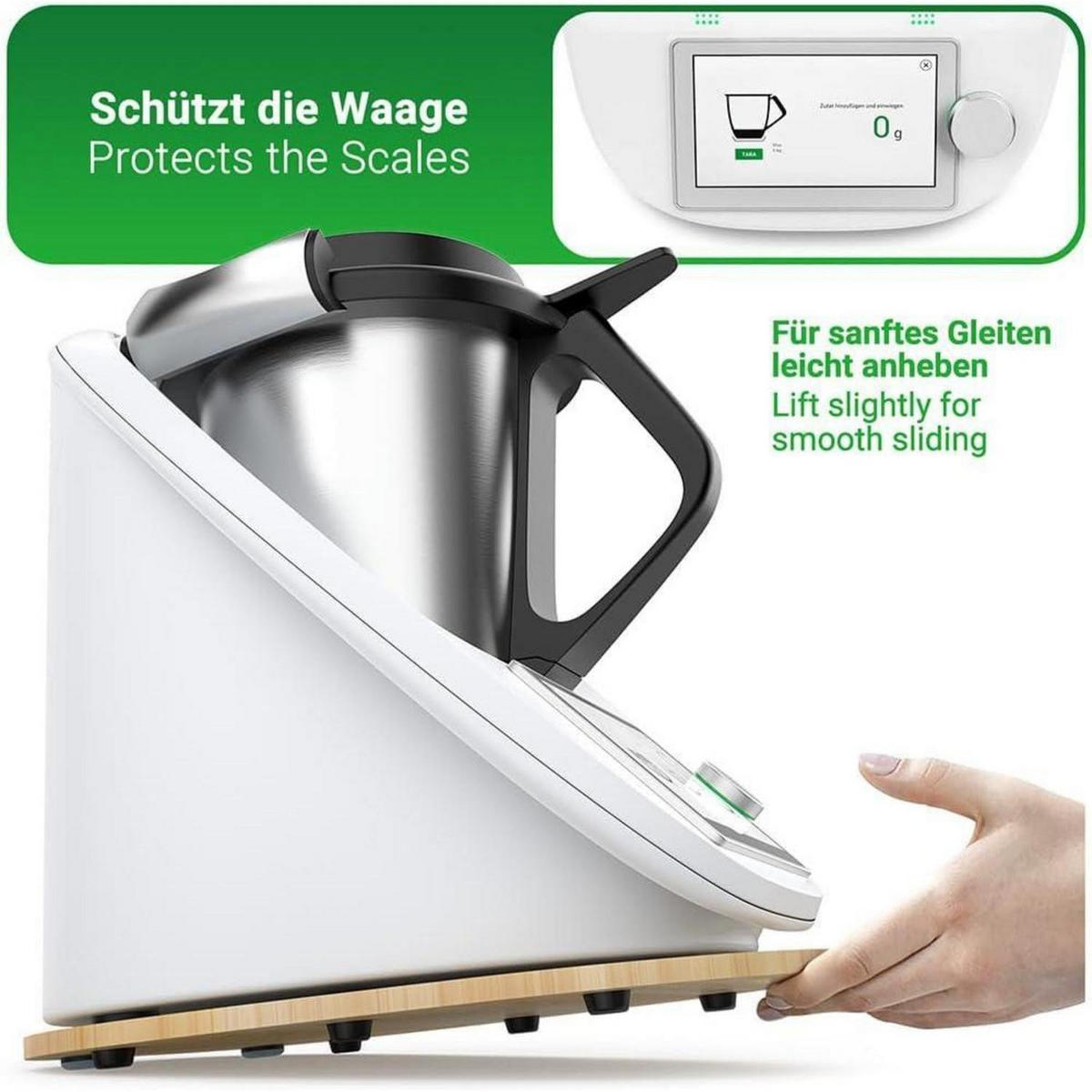 GLEITBRETT für Thermomix TM6 TM5 Holz - Multicolor, Holz (30/2/35cm)
