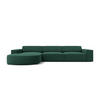 ECKSOFA links Jodie aus strukturiertem Stoff grün 4 Sitzplätze - Grün, Textil (166/284cm) - Micadoni