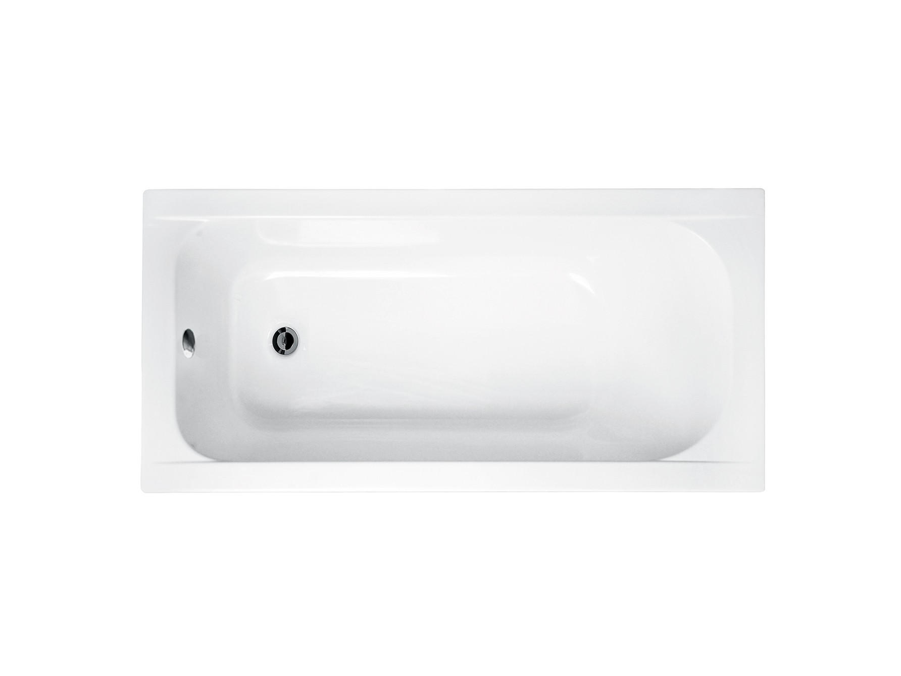 BADEWANNE Rechteck CONTINEA 150/70 Ablauf & Füße - Weiß, Kunststoff (70/55.5/150cm) - bad land