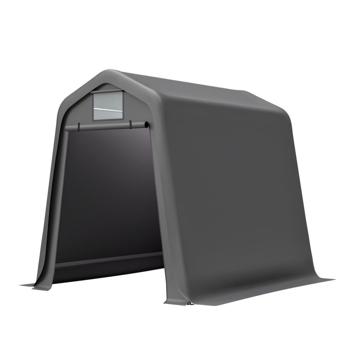 AUFBEWAHRUNGSSCHUPPEN 245x183x217 cm Grau - Grau, Metall (245/217/183cm) - ComfortXL