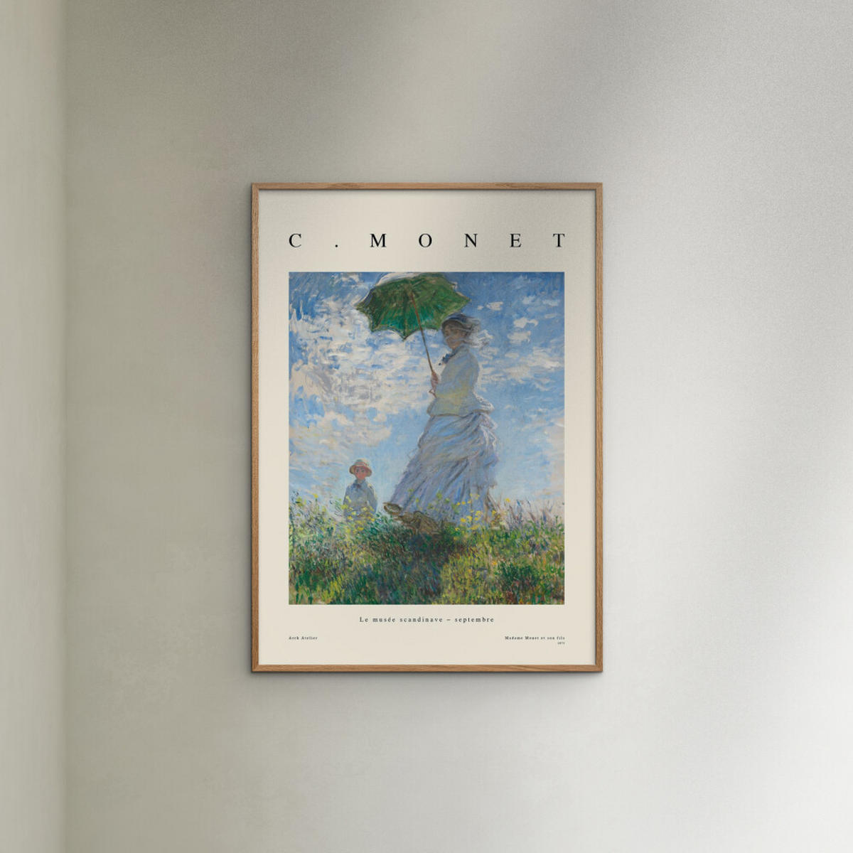 POSTER Arch Atelier - Madame et son fils - Blau, Papier (70/100/0.1cm) - Poster&Frame