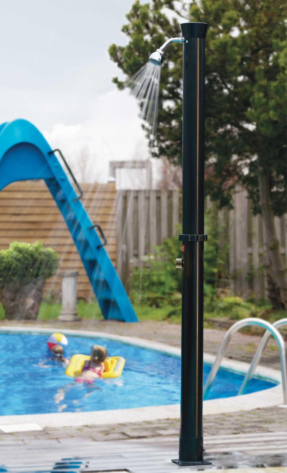 SOLARDUSCHE 16L Duschkomfort für Garten und Pool - Schwarz, Kunststoff (25/219/21cm) - Swim & Fun 