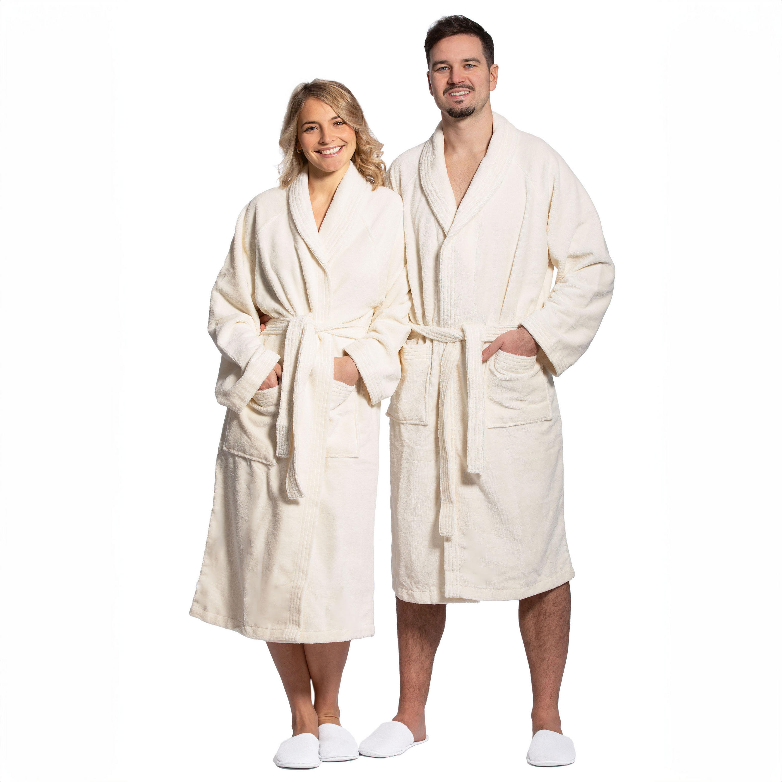 BADEMANTEL, XXL, 50% Polyester, 50% Baumwolle, Beige - Creme, Textil (XXLnull) - Zollner