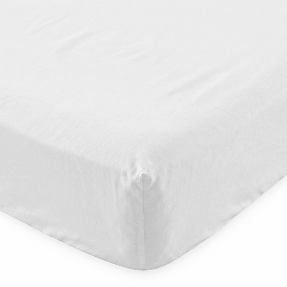 SPANNBETTTUCH basic 200x200x32 cm weiss - Weiß, Textil (200/200cm) - Happy Friday