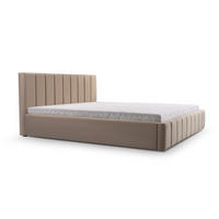 POLSTERBETT Bett 01 - 140x200 - Rabbit - Cappuccino, Holz/Textil (140/200cm) - Möblo