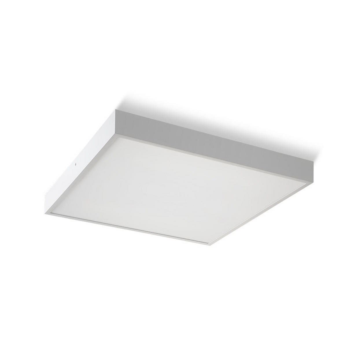 DECKENLEUCHTE STRUCTURAL LED 55x55 Weiß 48 W - Weiß, Metall (55/55/6cm) - Rendl