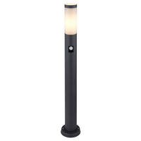 LED STEHLEUCHTE Anthrazit Edelstahl - Anthrazit, Metall (7.6/11/80cm) - Globo Lighting