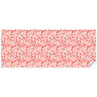 TAPETE - Botanisch - Blumen - Rot - 500x200 cm - Koralle, Papier (500/200cm) - OnlyWow