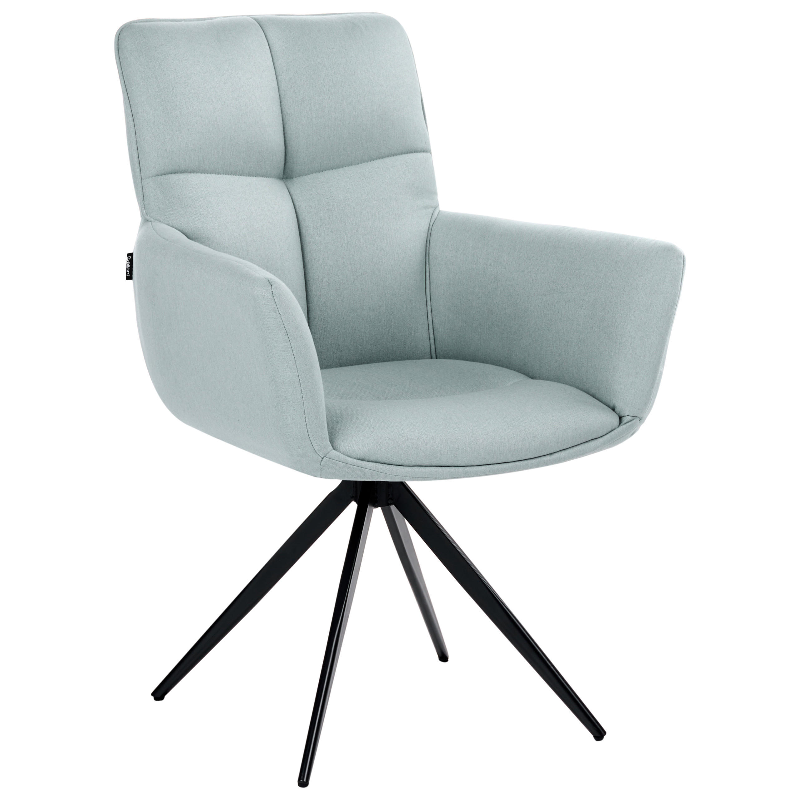 JÍDELNÍ ŽIDLE otočná Látka Mátově zelená Corbie - mátově zelená, textil (62/89/67cm) - Beliani