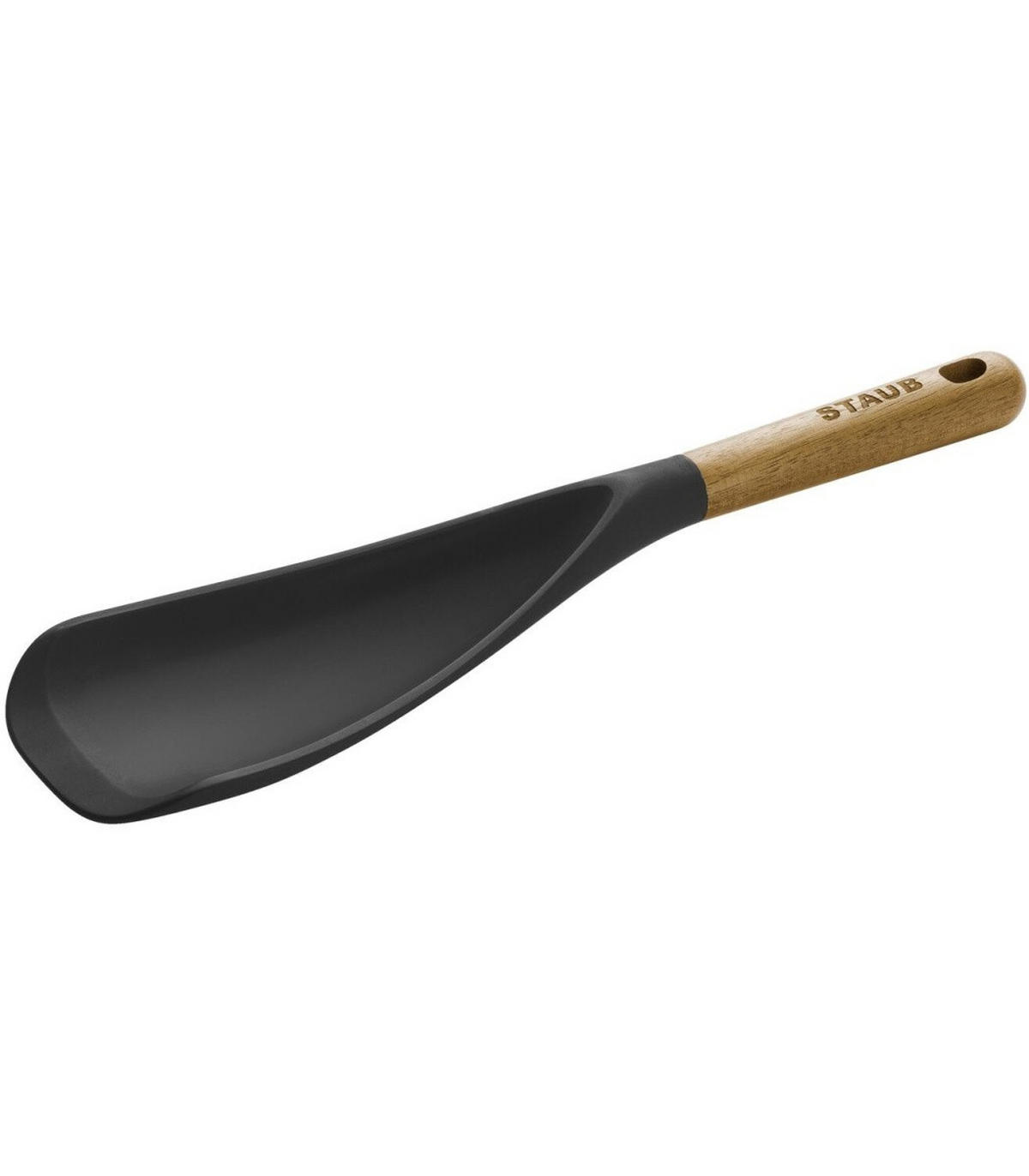 SCHÖPFKELLE Küchenlöffel 30 cm - Schwarz, Holz (8/2/30cm)