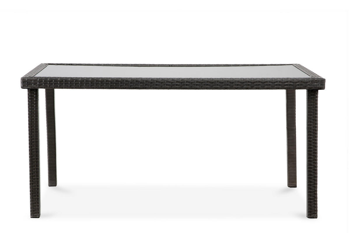 GARTENGARNITUR SCILLOS Tisch und Stühle 7-tlg, braun beige - Beige/Braun, Kunststoff - KONSIMO®