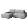 ECKSOFA Bello, Seite: Links - Hellgrau/Schwarz, Holz/Kunststoff (267/177cm) - MIRJAN24