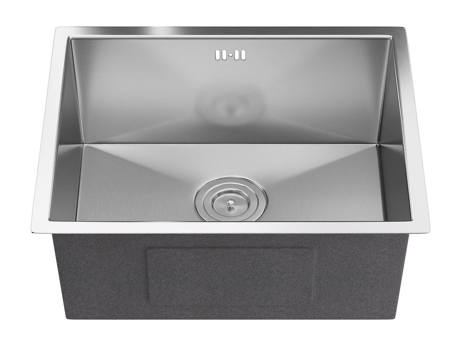 SPÜLE - 55 x 45 - metall - grau Soela - Grau, Metall (55/22/45cm) - Vente-Unique