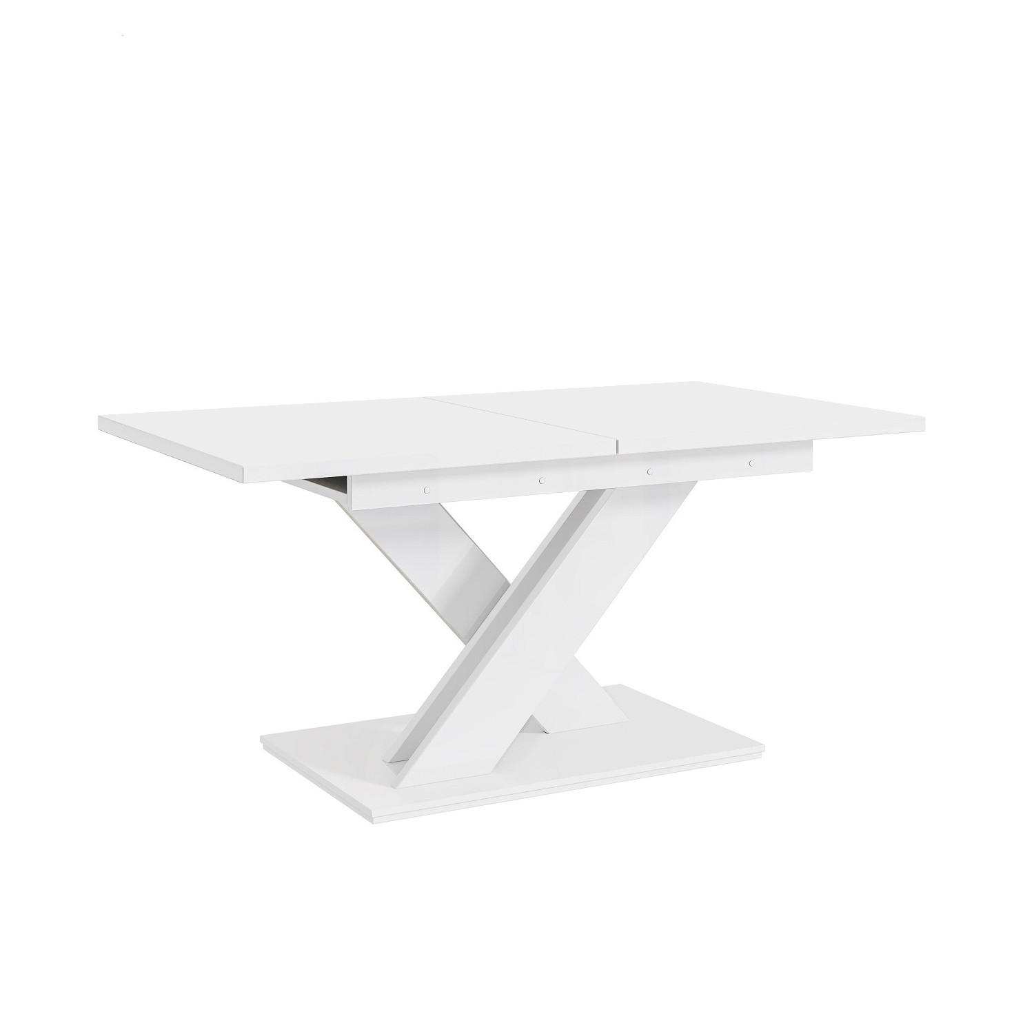 ESSTISCH Bronx - Weiß, Holzwerkstoff (80/140/75cm) - Meblini
