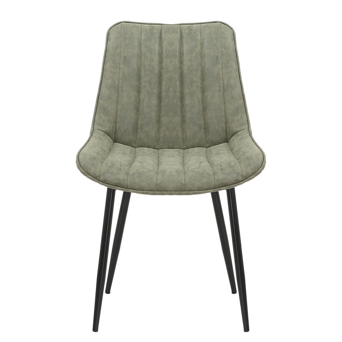 POLSTERSTUHL - Olivgrün, Kunststoff/Metall (53/81/60cm) - home24