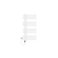 BADHEIZKÖRPER elektrisch Iron EM 500x1000 mm Weiß mit Heizstab 600W Digital - Weiß, Metall (50/100/3cm) - LuxeBath