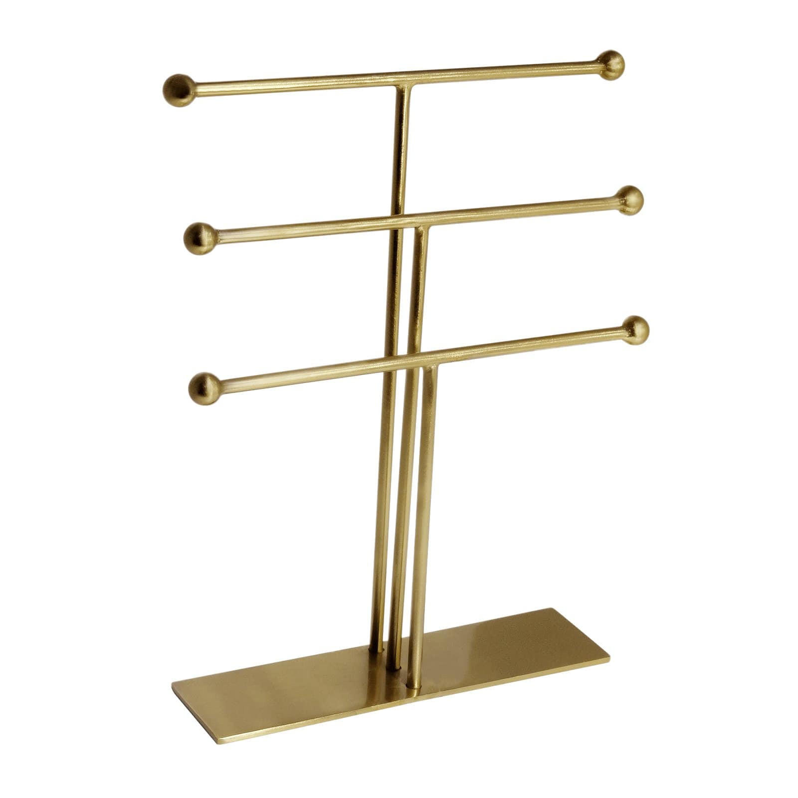 SCHMUCKSTÄNDER Ela aus Eisen in Gold 25/5 cm - Goldfarben, Metall (5/20/25cm) - LaLe Living
