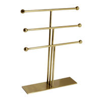 SCHMUCKSTÄNDER Ela aus Eisen in Gold 25/5 cm - Goldfarben, Metall (5/20/25cm) - LaLe Living
