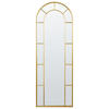 WANDSPIEGEL gold Metall 60/170 cm Crosses - Goldfarben, Metall (60/170/3cm) - Beliani