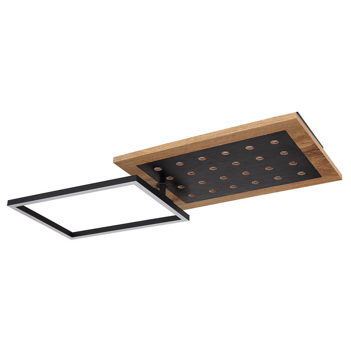 LED DECKENLEUCHTE JIMBO, Metall Braun, 3 Stufen, Memory - Braun, Metall (63.5/27/8.5cm) - Globo Lighting