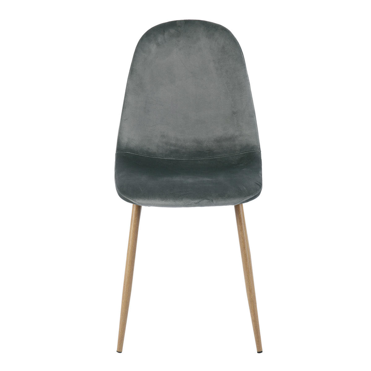 STUHL-SET 4 Stück in Eisen Webstoff - Eichefarben/Grau, Holzwerkstoff/Textil (46/86/47cm) - Urban Meuble