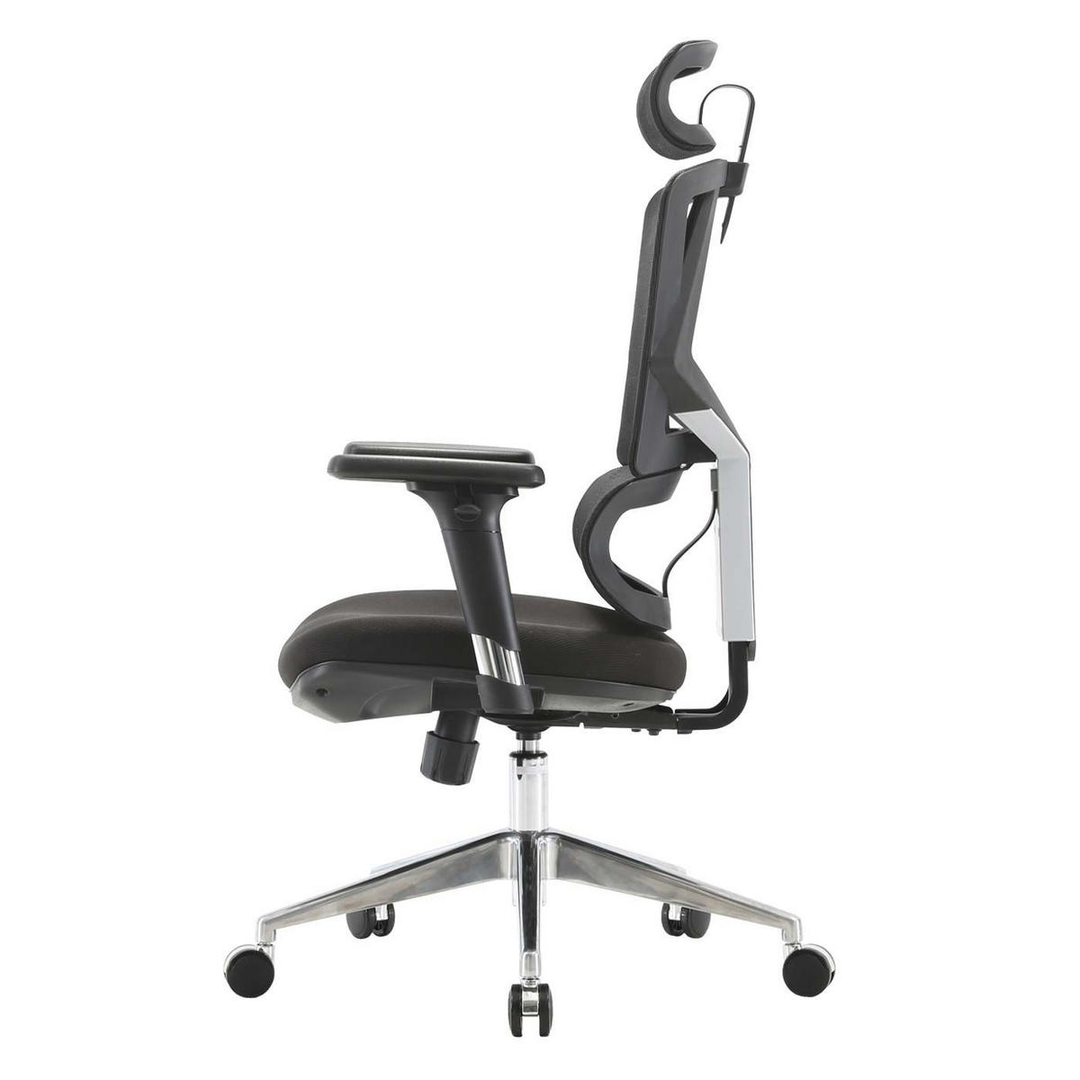 BÜROSTUHL Schwarz - Schwarz, Textil (66/136/95cm) - SIHOO